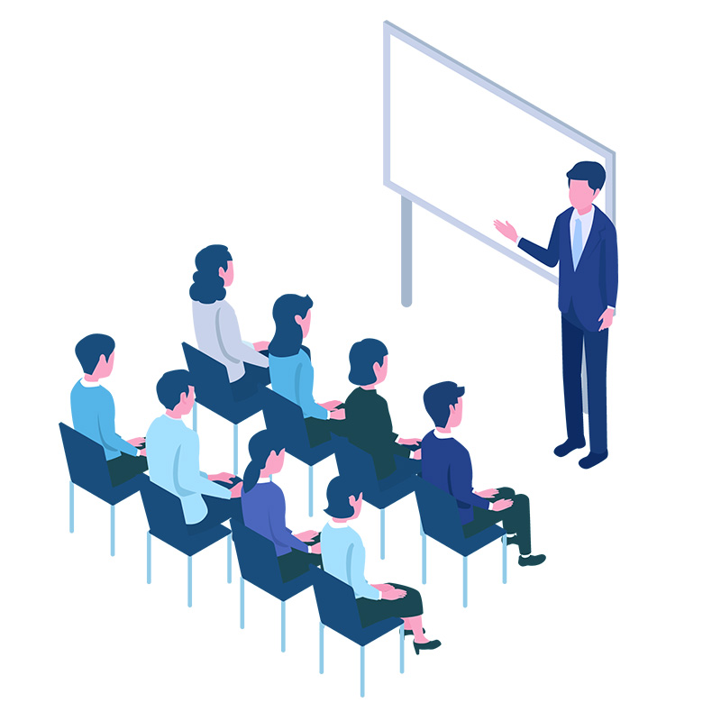 就職面接会のイラスト
